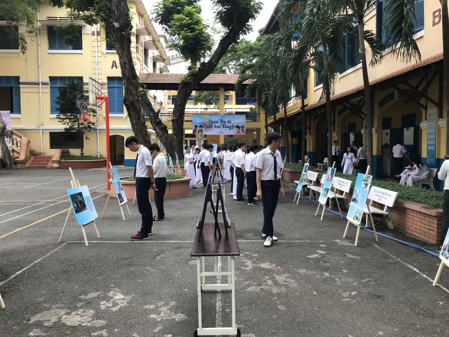 328Khoa QHQT tổ chức Triển lãm “Vươn Lên Từ Cánh Hoa Khuyết” tại 3 trường THPT ở TP.HCM