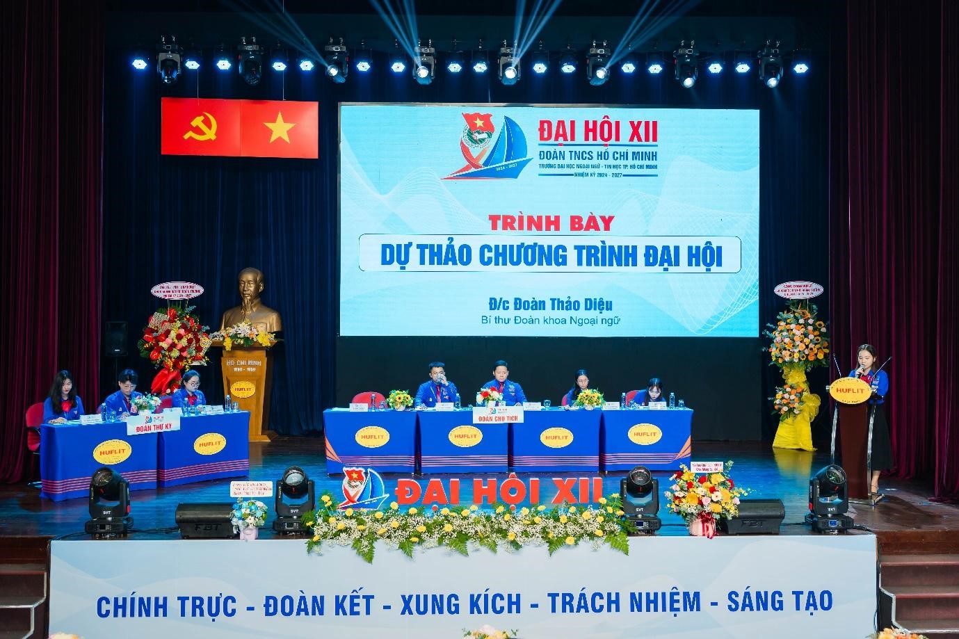 Đại hội Đại biểu Đoàn TNCS Hồ Chí Minh trường Đại học Ngoại ngữ - Tin học TP. Hồ Chí Minh lần thứ XII, nhiệm kỳ 2024 - 2027