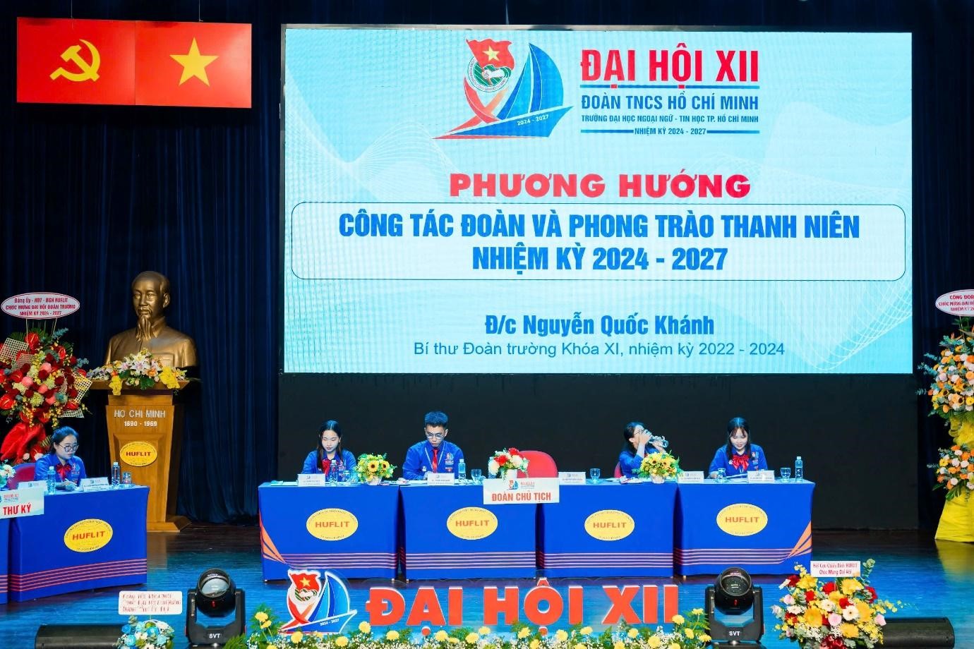 Đại hội Đại biểu Đoàn TNCS Hồ Chí Minh trường Đại học Ngoại ngữ - Tin học TP. Hồ Chí Minh lần thứ XII, nhiệm kỳ 2024 - 2027