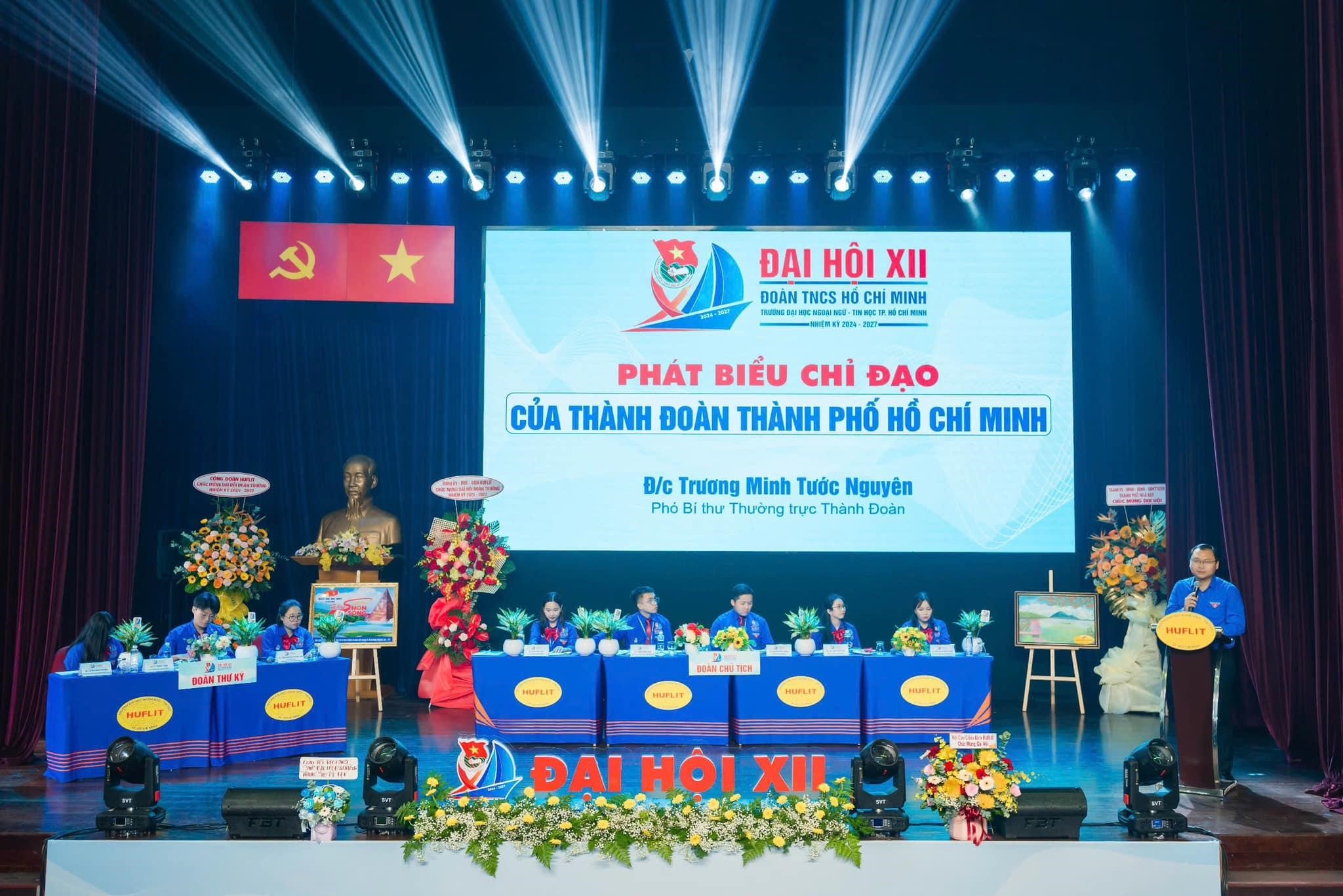 Đại hội Đại biểu Đoàn TNCS Hồ Chí Minh trường Đại học Ngoại ngữ - Tin học TP. Hồ Chí Minh lần thứ XII, nhiệm kỳ 2024 - 2027