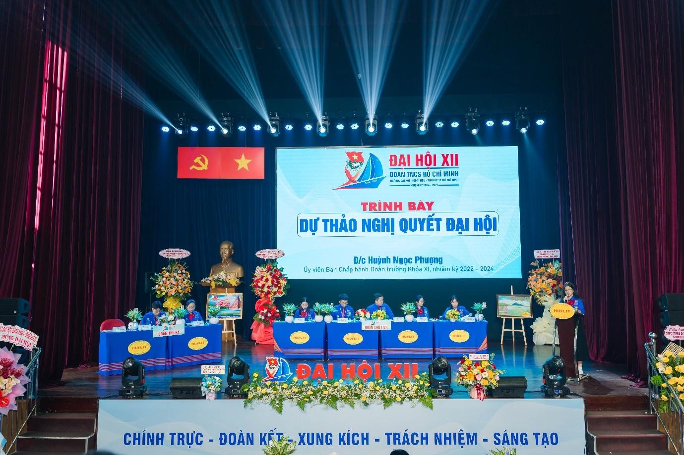 Đại hội Đại biểu Đoàn TNCS Hồ Chí Minh trường Đại học Ngoại ngữ - Tin học TP. Hồ Chí Minh lần thứ XII, nhiệm kỳ 2024 - 2027