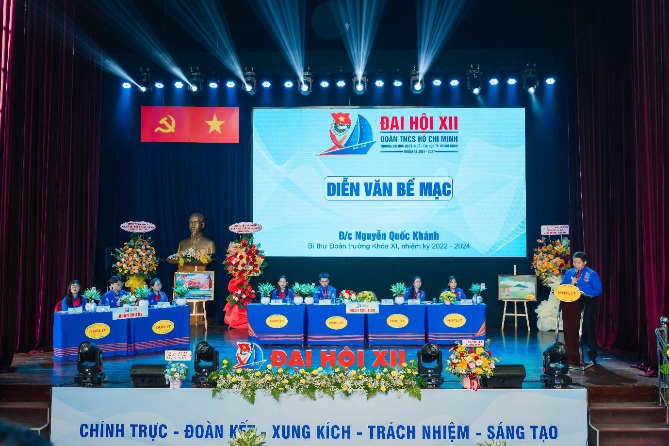 Đại hội Đại biểu Đoàn TNCS Hồ Chí Minh trường Đại học Ngoại ngữ - Tin học TP. Hồ Chí Minh lần thứ XII, nhiệm kỳ 2024 - 2027