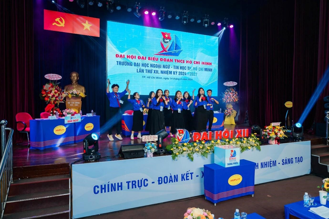 Đại hội Đại biểu Đoàn TNCS Hồ Chí Minh trường Đại học Ngoại ngữ - Tin học TP. Hồ Chí Minh lần thứ XII, nhiệm kỳ 2024 - 2027