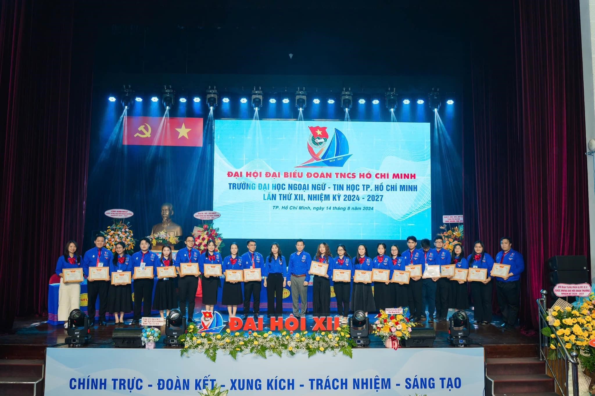 Đại hội Đại biểu Đoàn TNCS Hồ Chí Minh trường Đại học Ngoại ngữ - Tin học TP. Hồ Chí Minh lần thứ XII, nhiệm kỳ 2024 - 2027