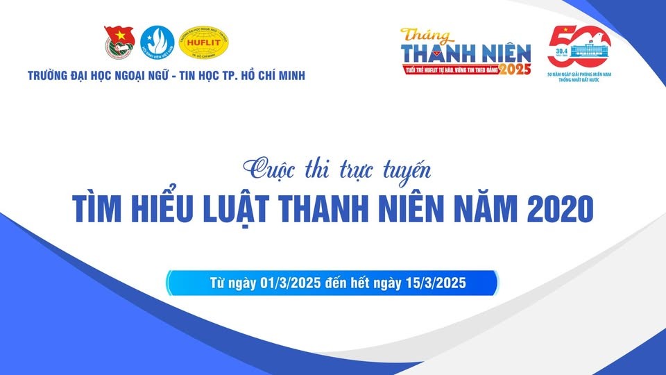 Tháng Thanh niên 2025 – Tuổi trẻ HUFLIT tự hào, vững tin theo Đảng