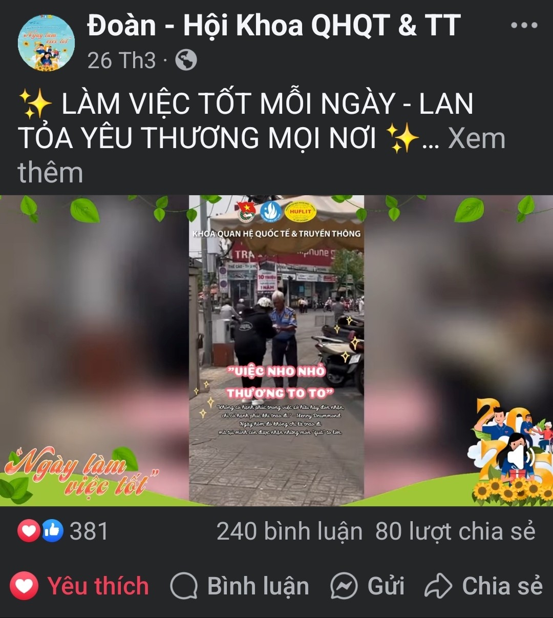 Tháng Thanh niên 2025 – Tuổi trẻ HUFLIT tự hào, vững tin theo Đảng