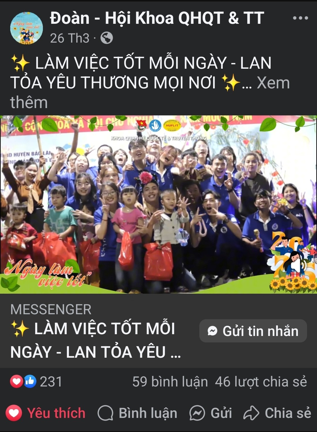 Tháng Thanh niên 2025 – Tuổi trẻ HUFLIT tự hào, vững tin theo Đảng