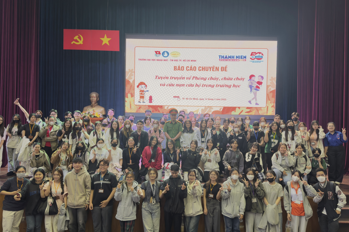 Tháng Thanh niên 2025 – Tuổi trẻ HUFLIT tự hào, vững tin theo Đảng
