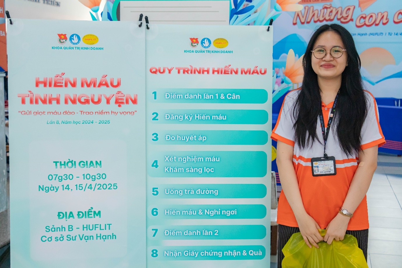 Hiến máu tình nguyện, năm học 2024 - 2025: “Gửi giọt máu đào - Trao niềm hy vọng”