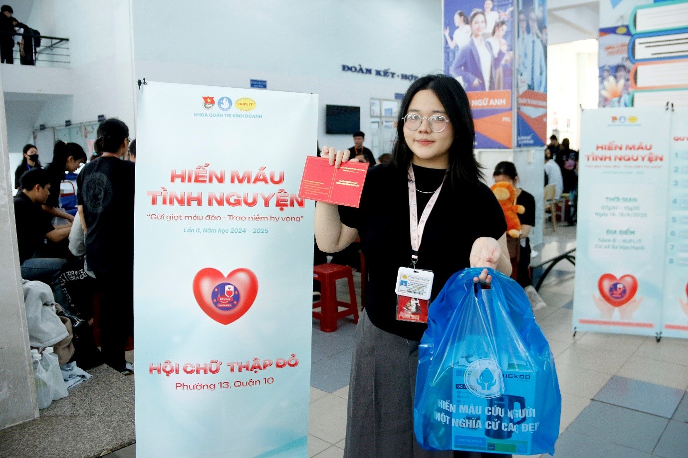 Hiến máu tình nguyện, năm học 2024 - 2025: “Gửi giọt máu đào - Trao niềm hy vọng”
