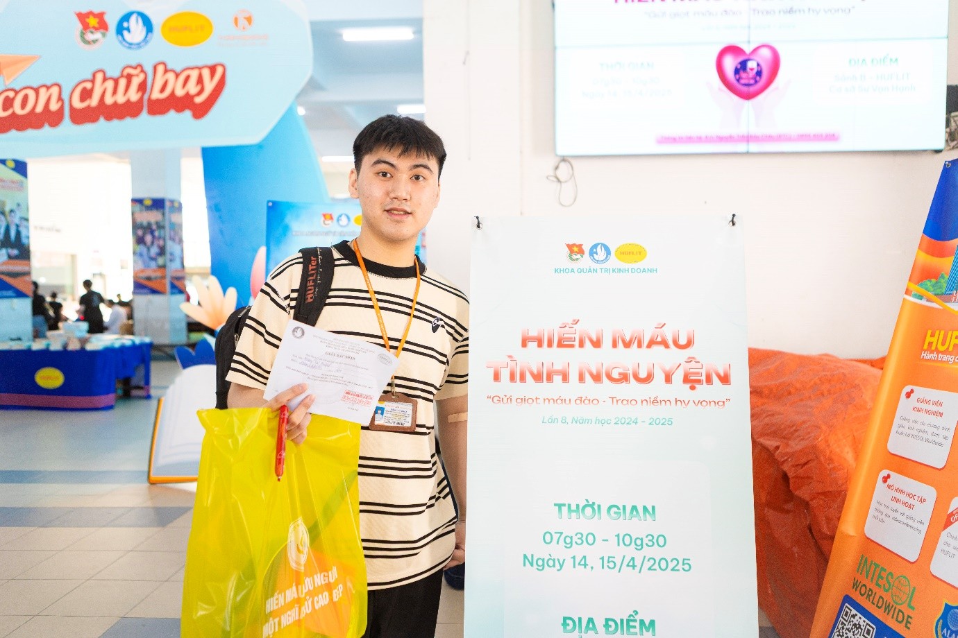 Hiến máu tình nguyện, năm học 2024 - 2025: “Gửi giọt máu đào - Trao niềm hy vọng”