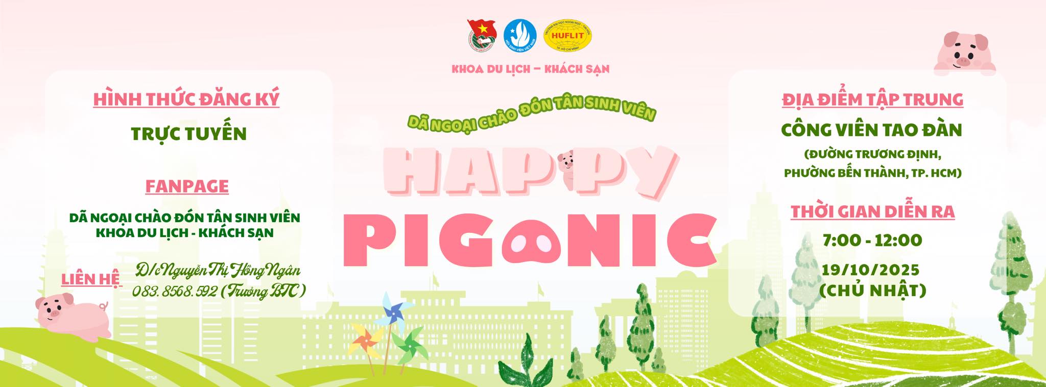 Chương trình Dã ngoại chào đón Tân Sinh viên 2025 với chủ đề “HAPPY PIG-NIC”