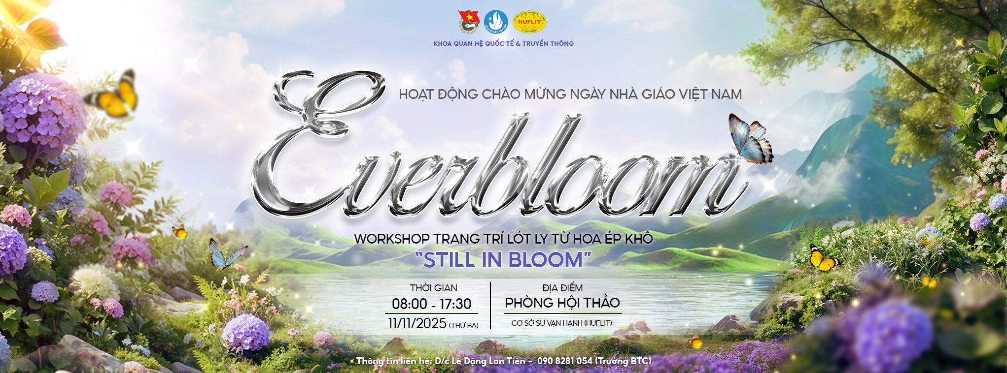 Sinh viên Khoa Quan hệ Quốc tế & Truyền thông tổ chức Hoạt động “Everbloom” Chào mừng Ngày Nhà giáo Việt Nam 20/11