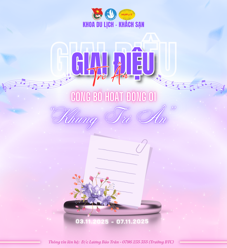 Sinh viên khoa Du lịch - Khách sạn HUFLIT gửi “Giai điệu Tri ân” đến “Những người lái đò thầm lặng”