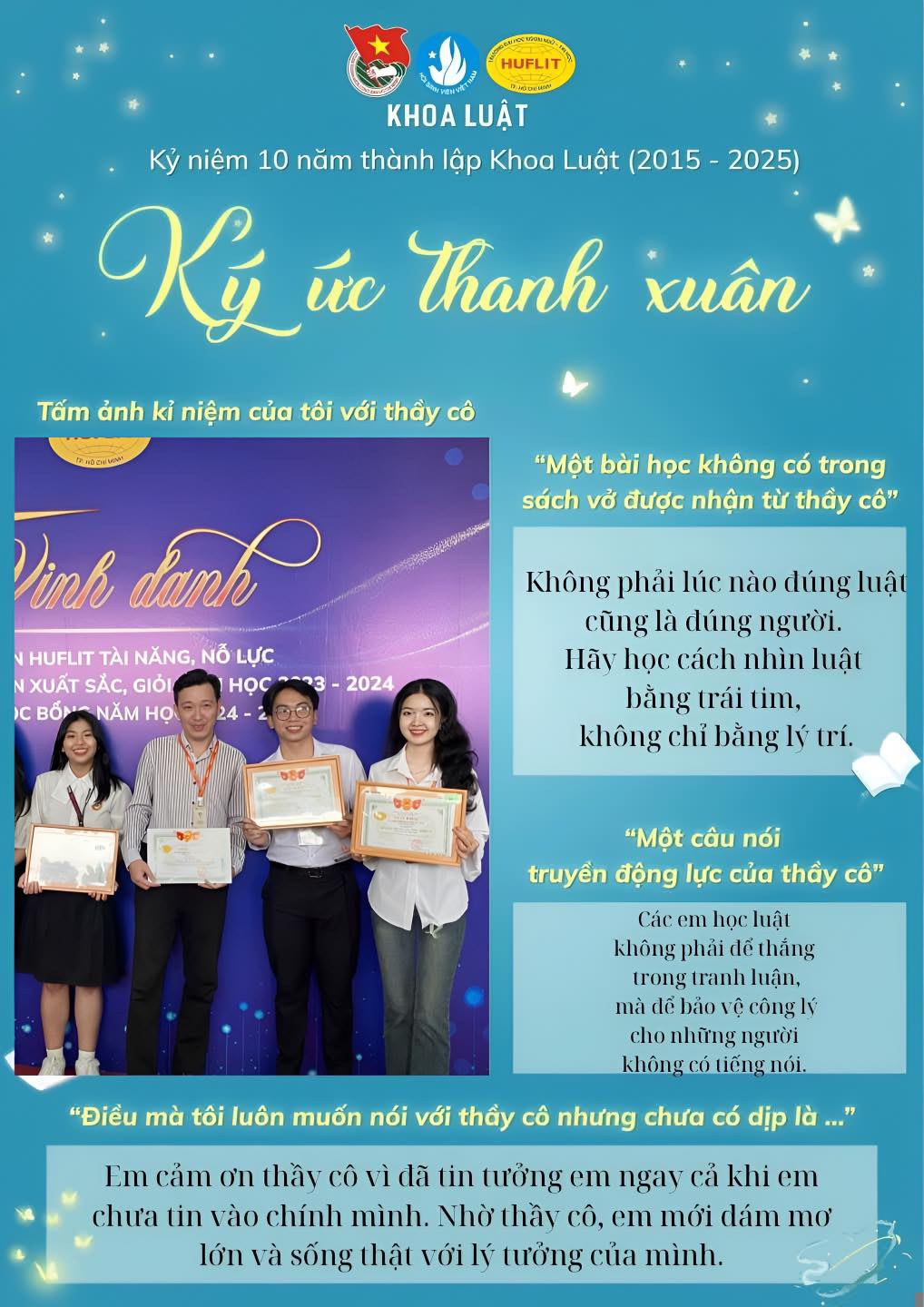 HUFLITers ghi dấu yêu thương qua Chương trình “Mùa Tri Ân” năm 2025