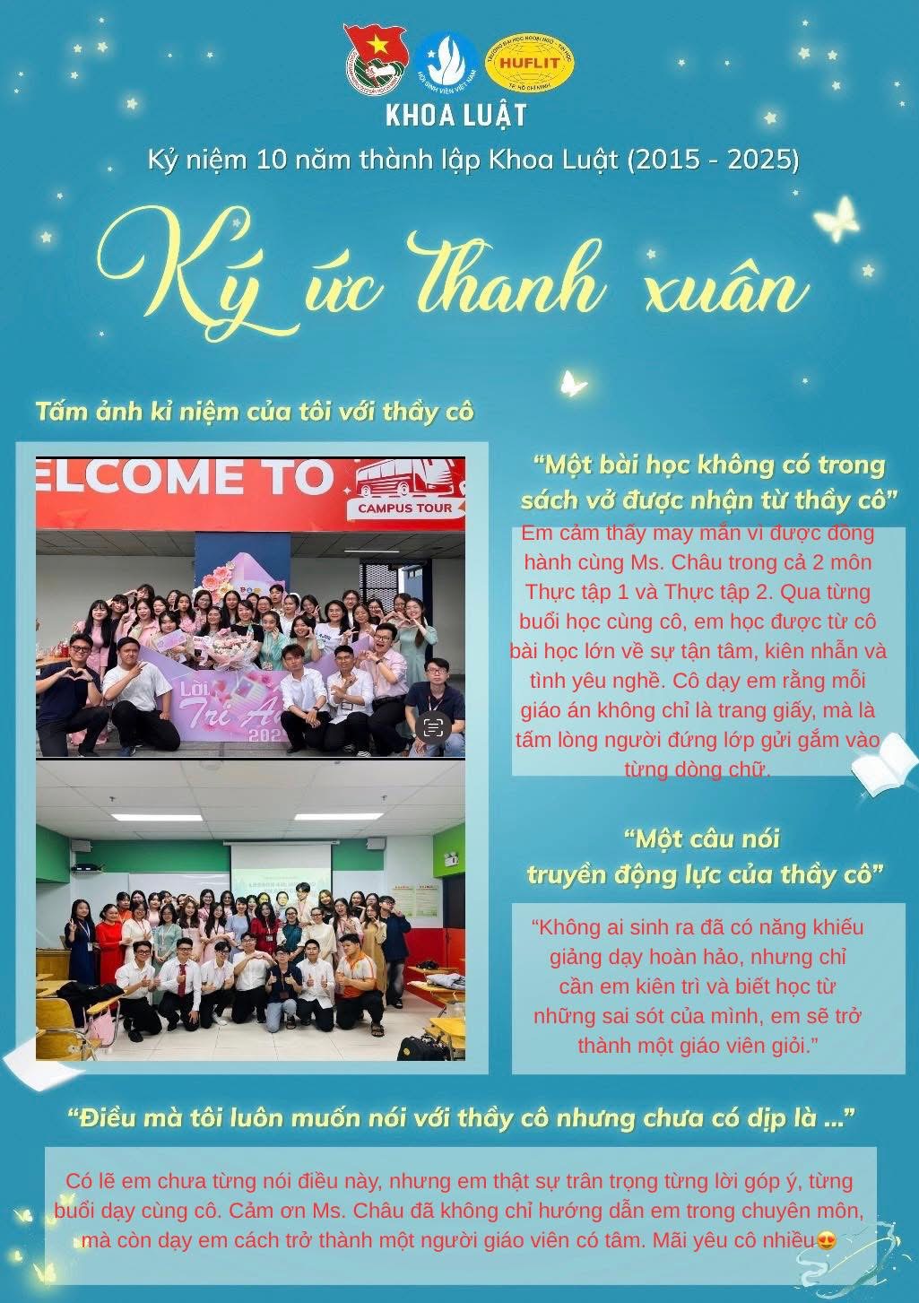 HUFLITers ghi dấu yêu thương qua Chương trình “Mùa Tri Ân” năm 2025