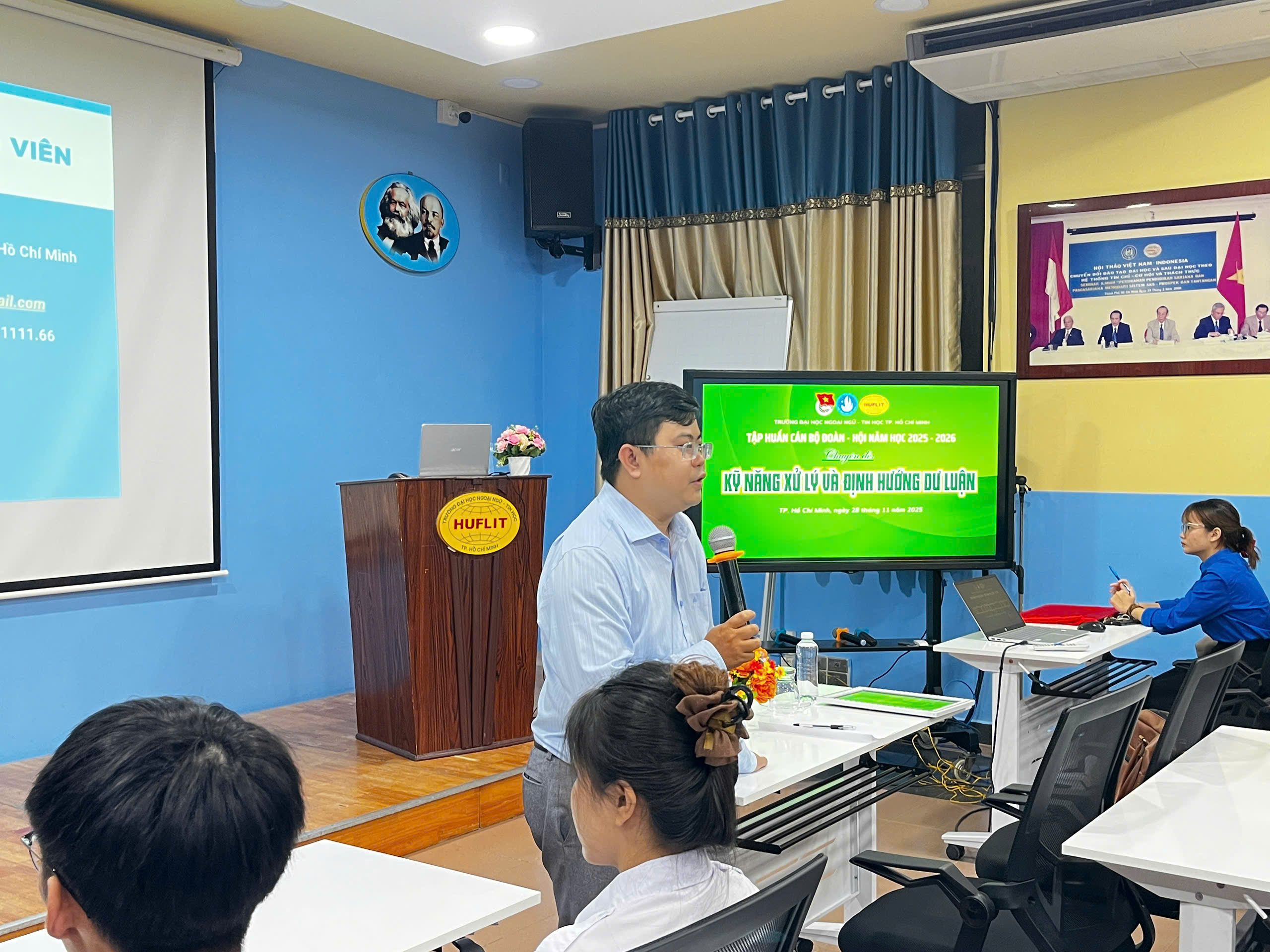 HUFLIT tiếp tục bồi dưỡng kỹ năng và giáo dục truyền thống cho đội ngũ cán bộ Đoàn – Hội các cấp