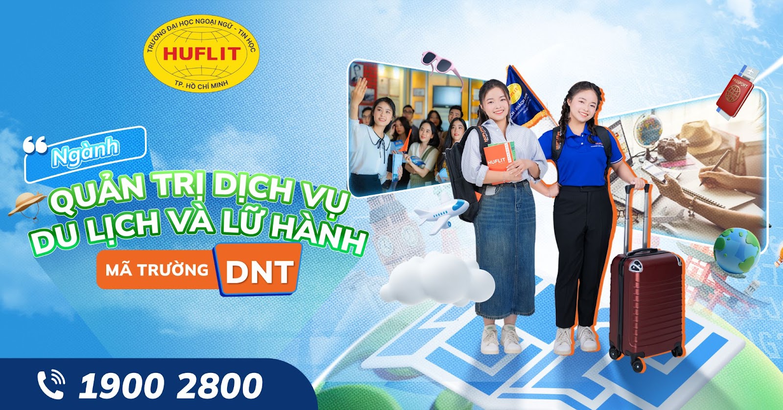 Ngành Quản trị dịch vụ du lịch và lữ hành tại HUFLIT