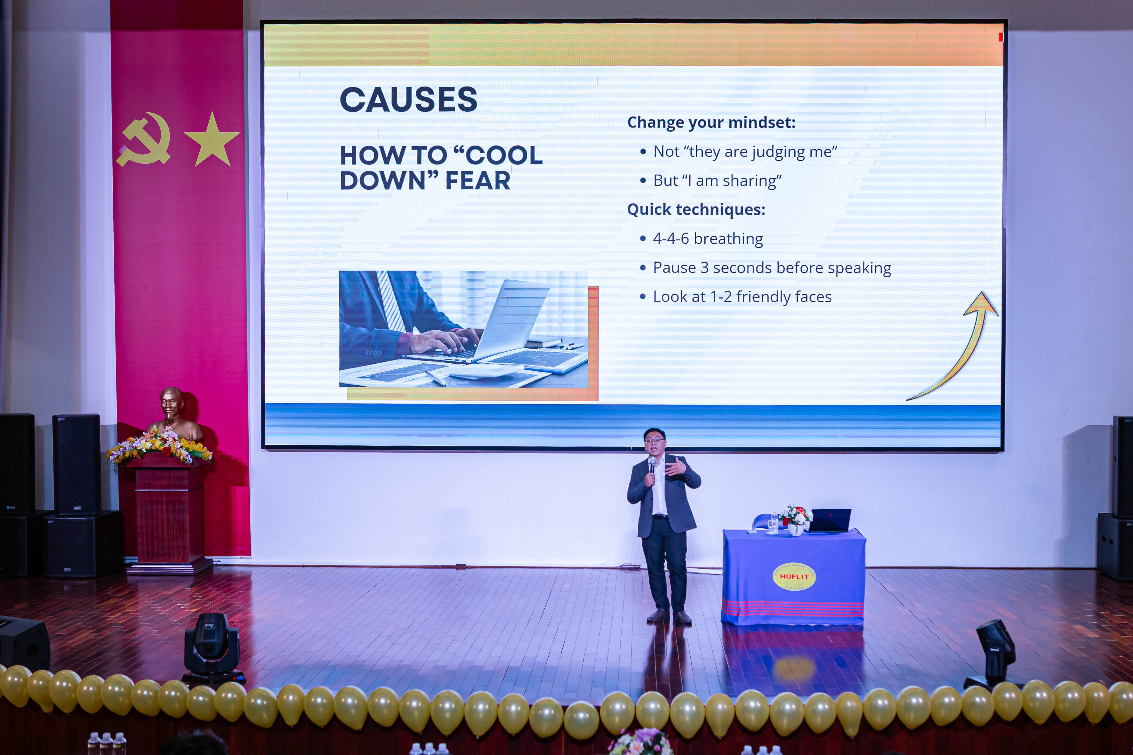 Đoàn - Hội Khoa Kinh tế - Tài chính tổ chức Hội thảo kỹ năng “The Art of Speaking”