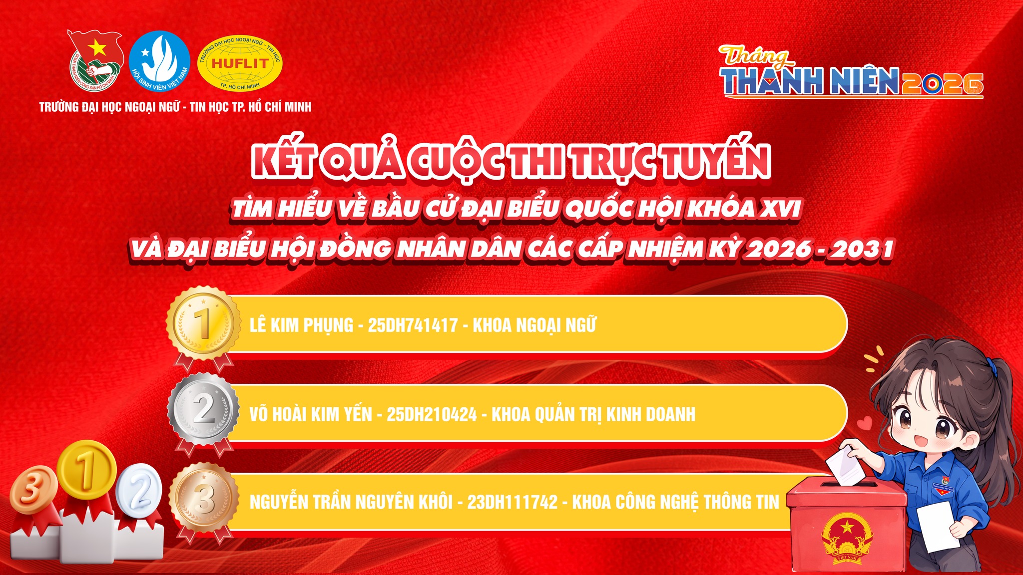 Tháng Thanh niên HUFLIT năm 2026: Hành trình khẳng định bản lĩnh sinh viên thời đại số