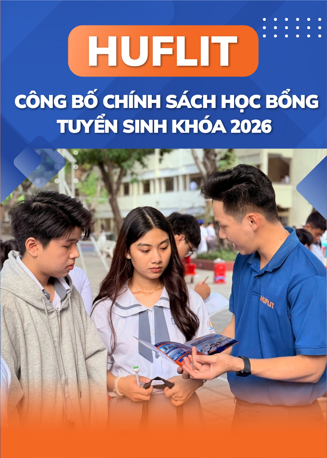 HUFLIT CÔNG BỐ CHÍNH SÁCH HỌC BỔNG TÂN SINH VIÊN KHÓA 2026