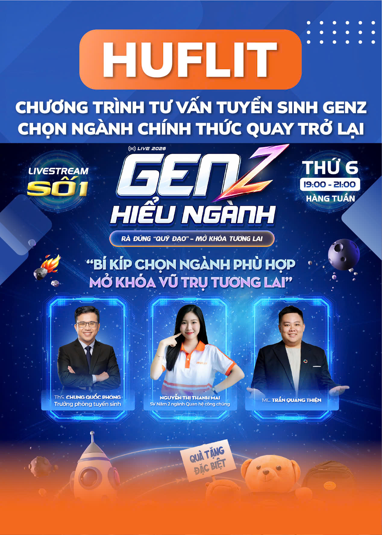 Chương trình tư vấn tuyển sinh Genz hiểu ngành chính thức quay lại