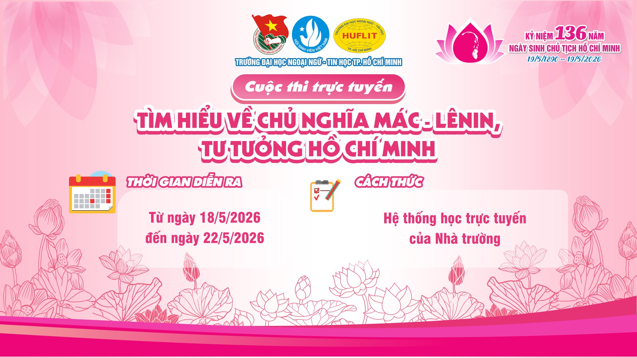 Tuần lễ Thanh niên HUFLIT học tập và làm theo lời Bác năm 2026