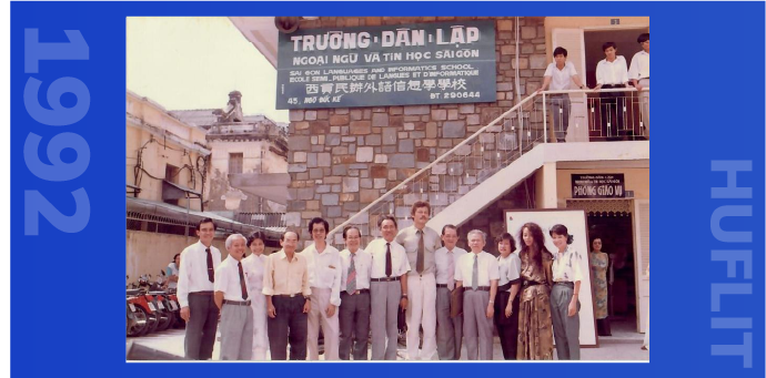 Thành lập Trường Dân lập Ngoại ngữ và Tin học Sài Gòn, năm 1992