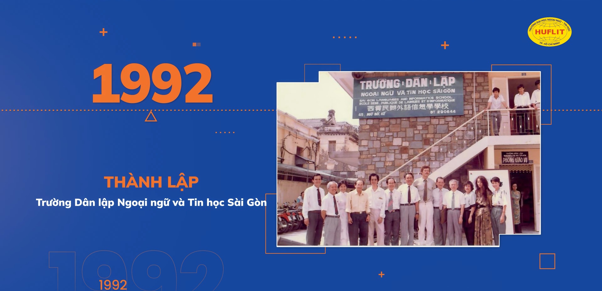 Founding of Saigon People-founded School of Foreign Languages and Information Technology, 1992