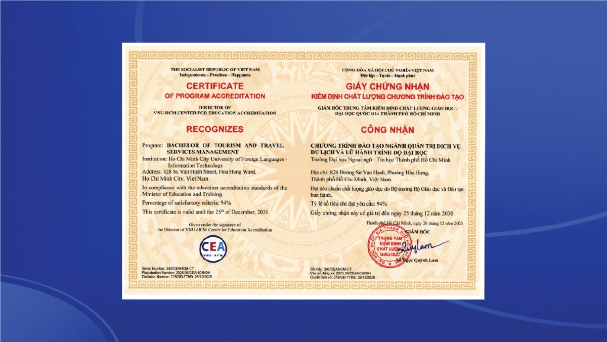 Tourism & Hospitality Management
